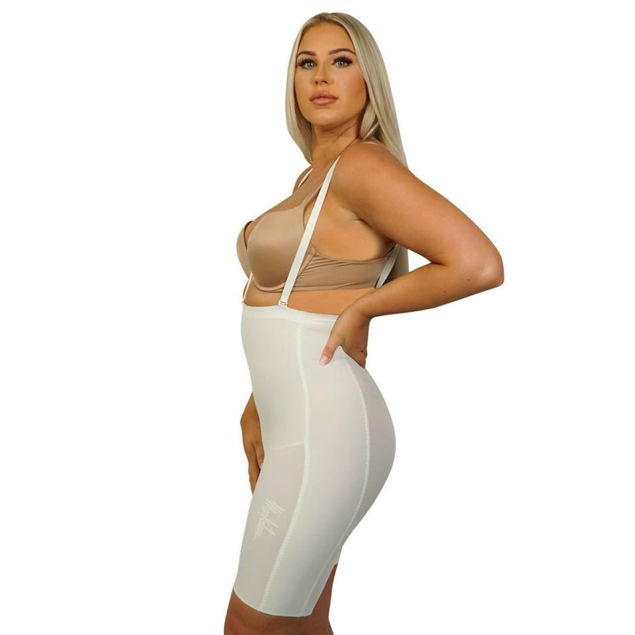 Full body short faja with sleeves and hook closure - Contour Fajas